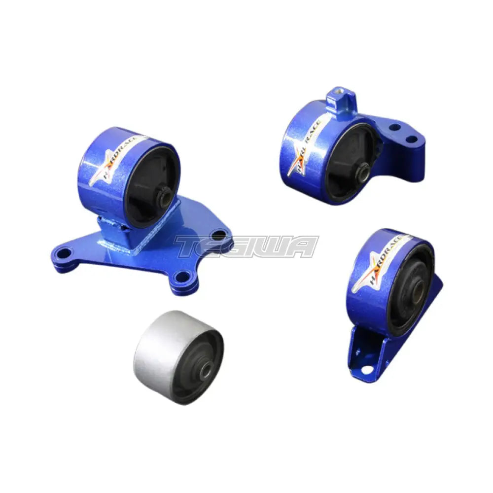Hardrace Hardened Engine Mounts 4Pc Set Mitsubishi Evo 7-9 6MT 01-09 Engine Mounts