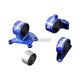 Hardrace Hardened Engine Mounts 4Pc Set Mitsubishi Evo 7-9 6MT 01-09 Engine Mounts