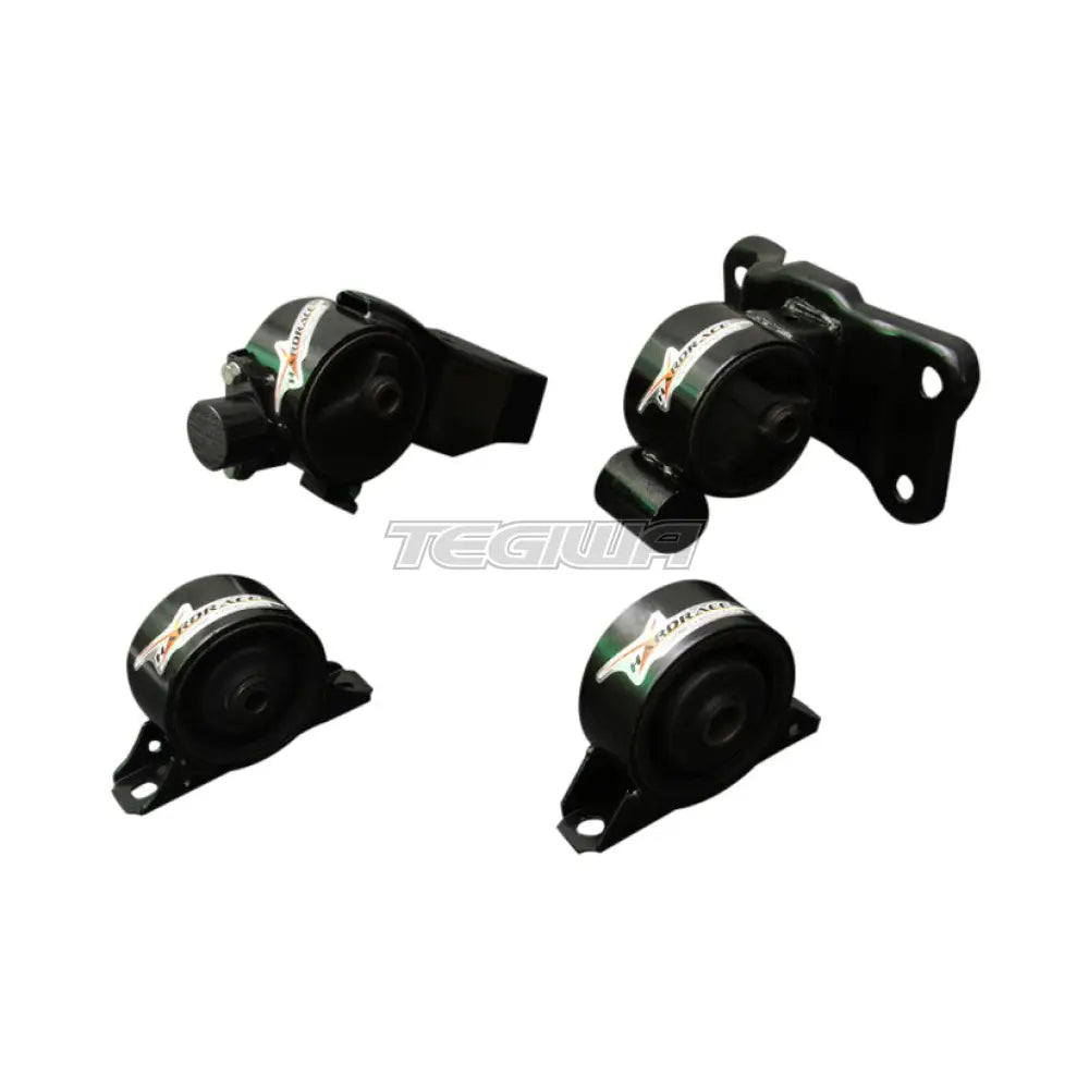 Hardrace Hardened Engine Mounts 4Pc Set Mitsubishi Lancer Virage MT 1.6 97-00 Engine Mounts