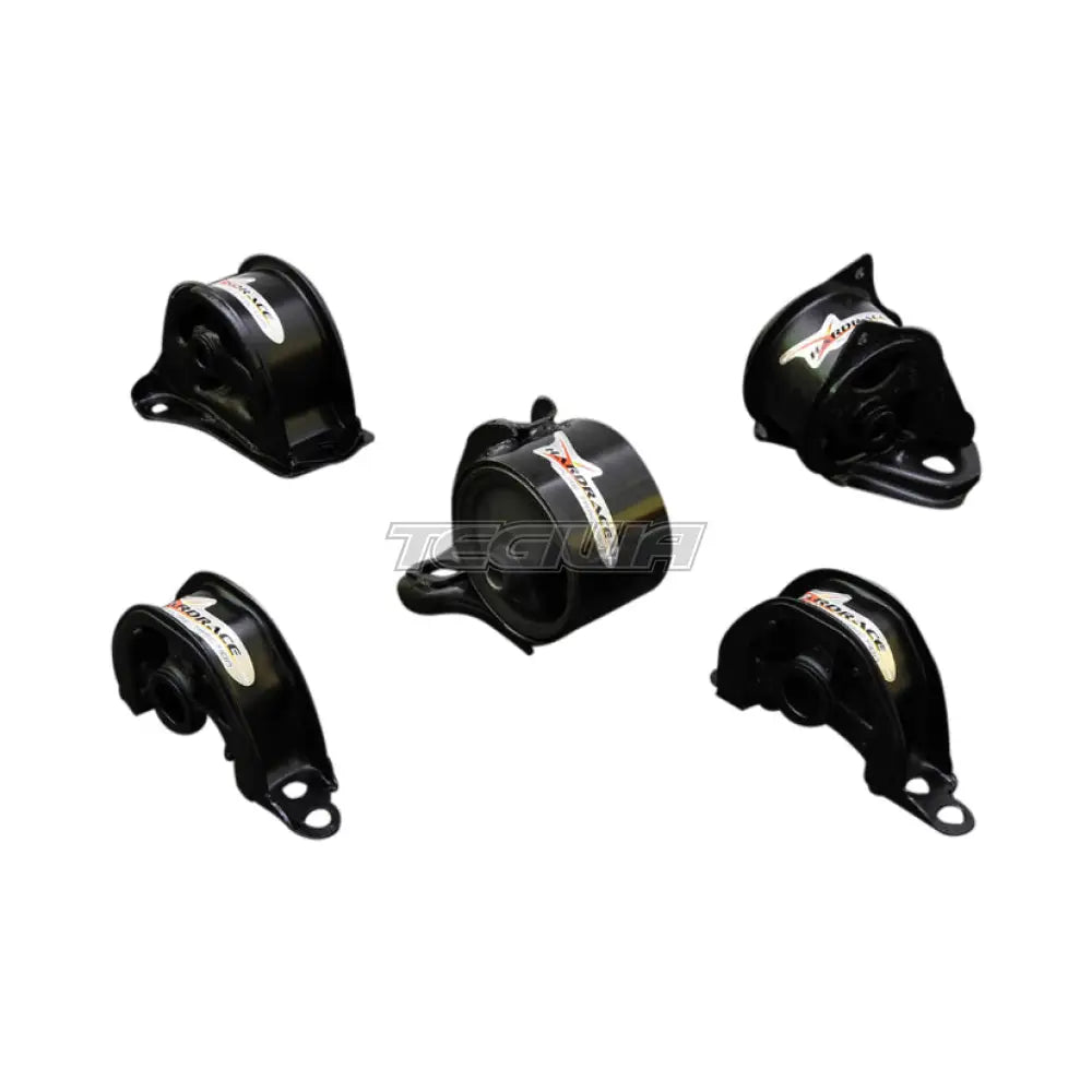 Hardrace Hardened Engine Mounts 5Pc Set MT Honda Civic EG B16A D16Z6 92-96 Engine Mounts