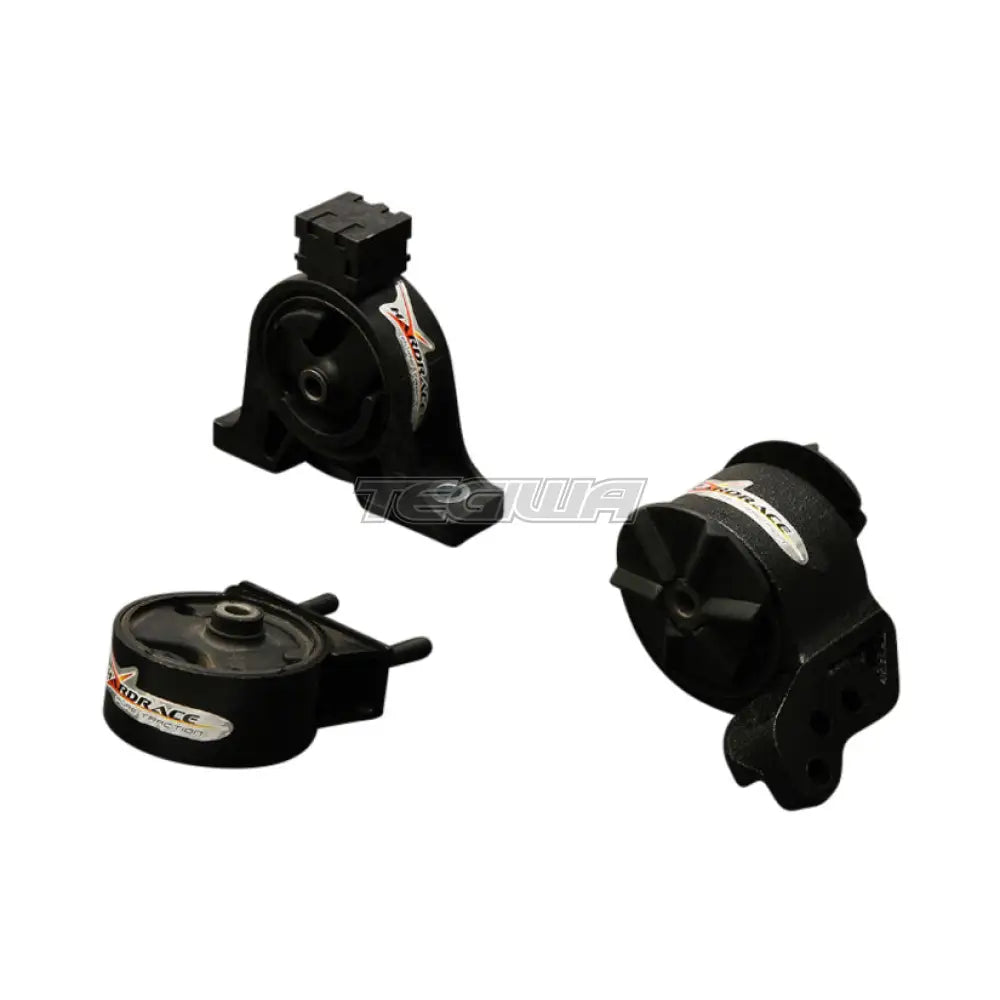 Hardrace Hardened Rear/Left Engine Mounts 3Pc Set Suzuki Solio 02-05 Engine Mounts