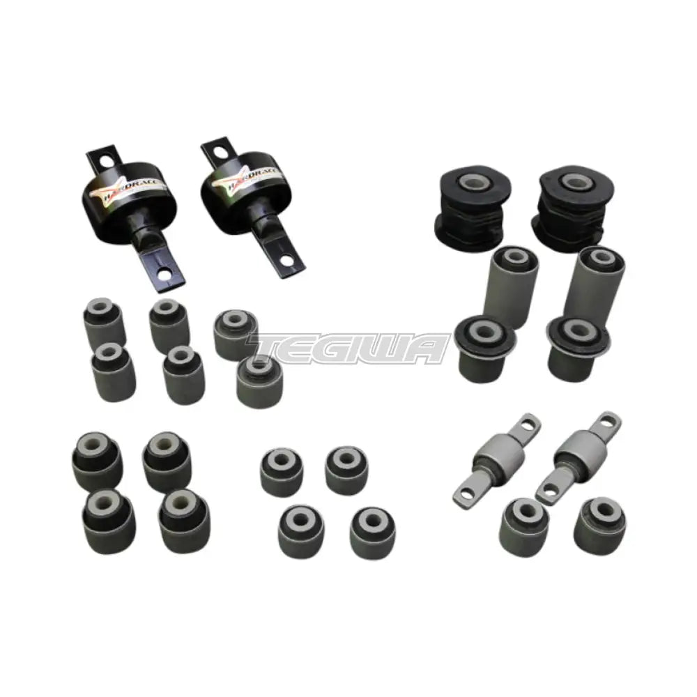 Hardrace Hardened Rubber Complete Arm Bushes 26Pc Set Honda Civic EK JDM 96-00 USDM Si 99-00 Bushes