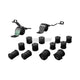 Hardrace Hardened Rubber Complete Bushing Kit 14Pc Set Toyota Corolla 93-00 Bushes