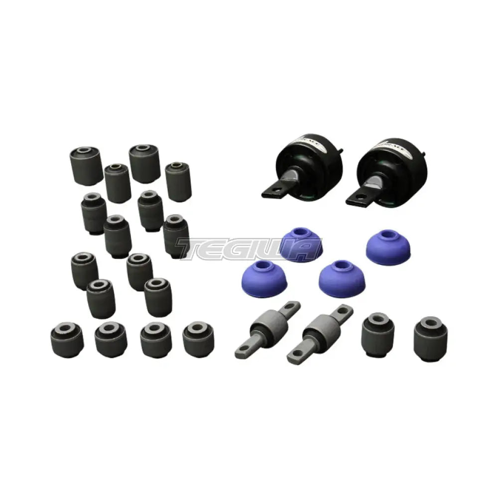 Hardrace Hardened Rubber Complete Bushing Kit 26Pc Set Honda Civic CRX EF USDM 88-91 Bushes