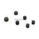 Hardrace Hardened Rubber Rear Lower Arm Bush Aluminium Body 6Pc Set Mitsubishi Evo 4-9 96-07 Bushes