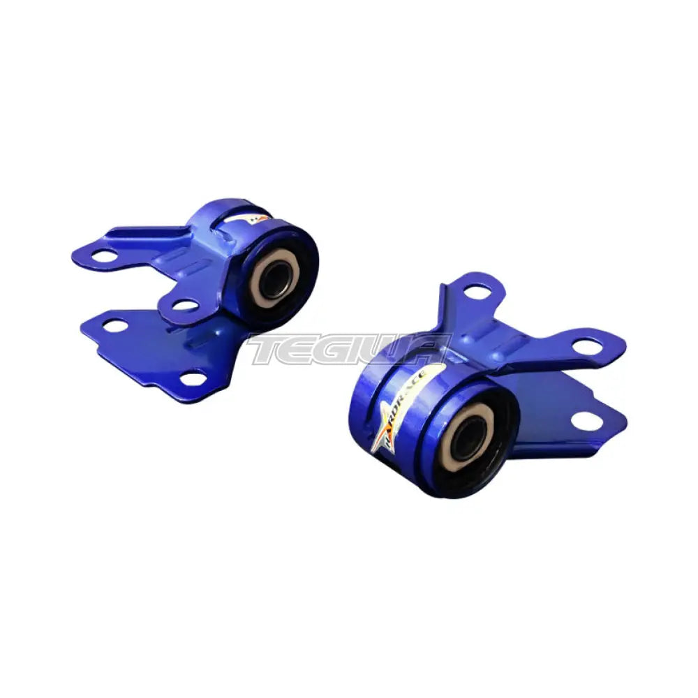 Hardrace Hardened Rubber Rear Side Front Lower Control Arm Big Bushes 2Pc Set Mazda3 09-13 Focus Mk3 11-18 Camber &