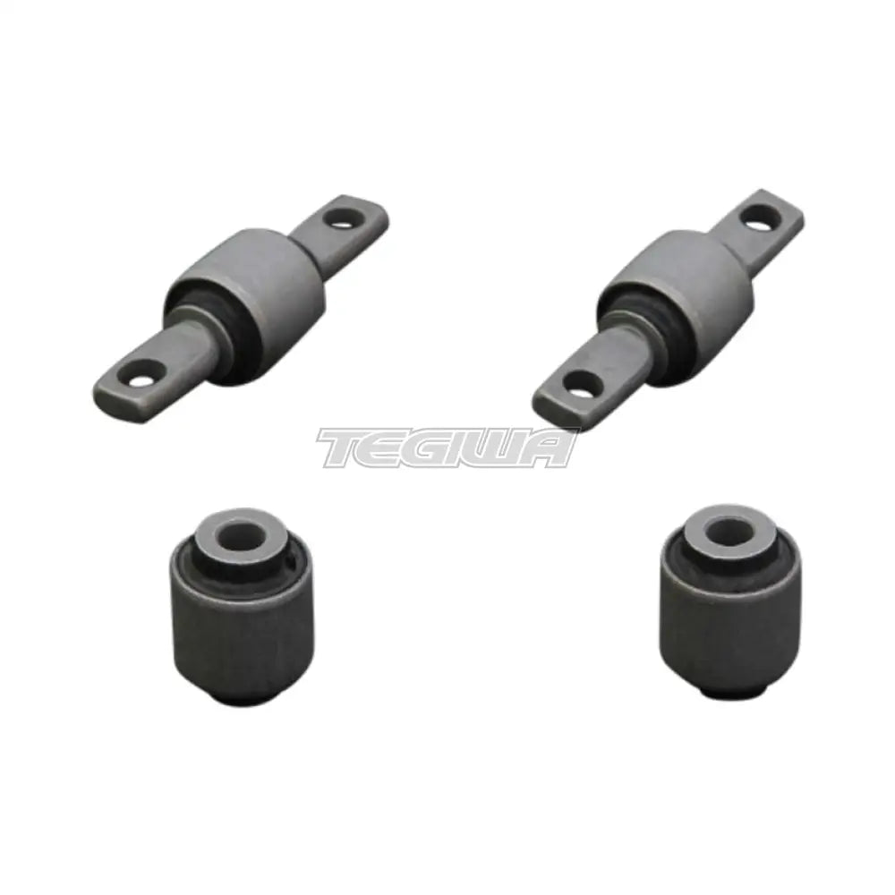 Hardrace Hardened Rubber Rear Upper Control Arm Bushes 4Pc Set Mitsubishi Evo 4-9 96-07 Bushes