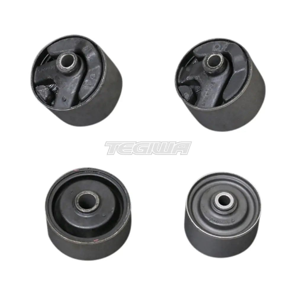 Hardrace Hardened Rubber Reinforced Engine Mount Bushes 4Pc Set Mitsubishi Evo 1-3 92-96 Engine Mounts
