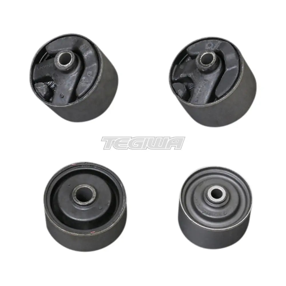Hardrace Hardened Rubber Reinforced Engine Mount Bushes 4Pc Set Mitsubishi Evo 1-3 92-96 Engine Mounts