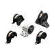 Hardrace Hardened Street Version MT Engine Mount 5Pc Set Honda Integra DC2 B16 B18 94-01 Engine Mounts