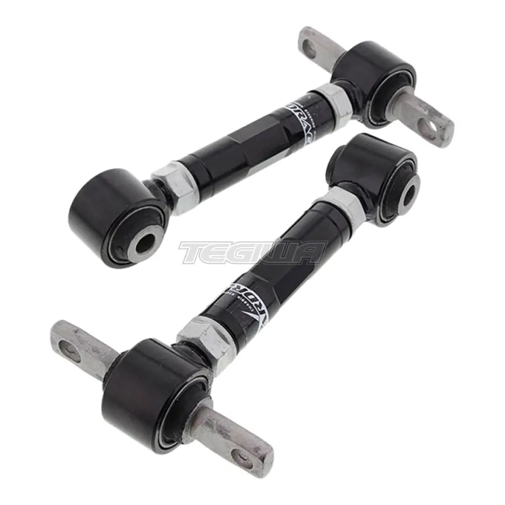 Hardrace Honda Civic EG EK DC2 Rear Upper Camber Kit Black Hardened Rubber 2Pcs Camber & Control Arms