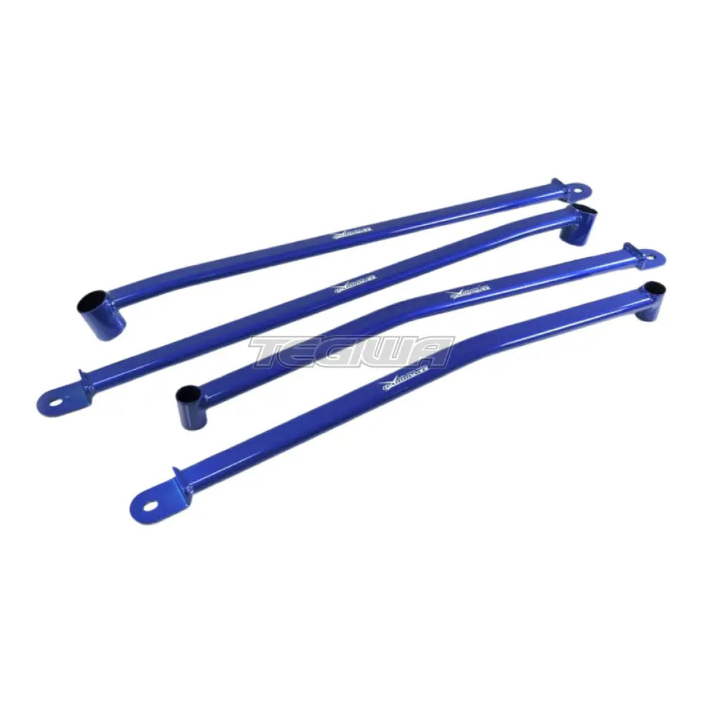 Hardrace Middle Lower Brace 4 Piece Set Toyota Yaris 13 + Chassis Braces