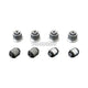 Hardrace Spherical Bearings/Hardened Rubber Rear Upper Arm Bushes 8Pc Set Mazda RX7 FD 92-02 Bushes