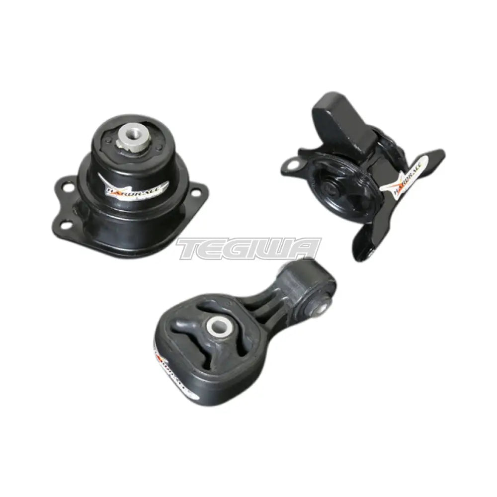 Hardrace Street Series Hardened Engine Mount 3Pc Set Honda Fit GE AT 08-13 Engine Mounts