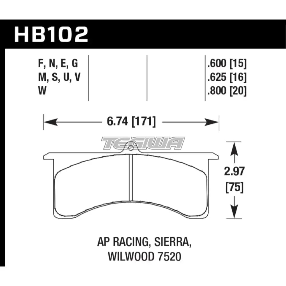 HAWK Performance Black Motorsports Brake Pads Sierra / JFZ GN Series Caliper Brake Pads