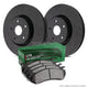 HAWK Performance Brake Kit - LTS Pads With Talon Slotted Discs Front - HKS4444.487Y