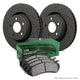 Hawk Performance Brake Kit - Lts Pads With Talon Slotted & Drilled Discs Rear Honda Civic Vti Vtec