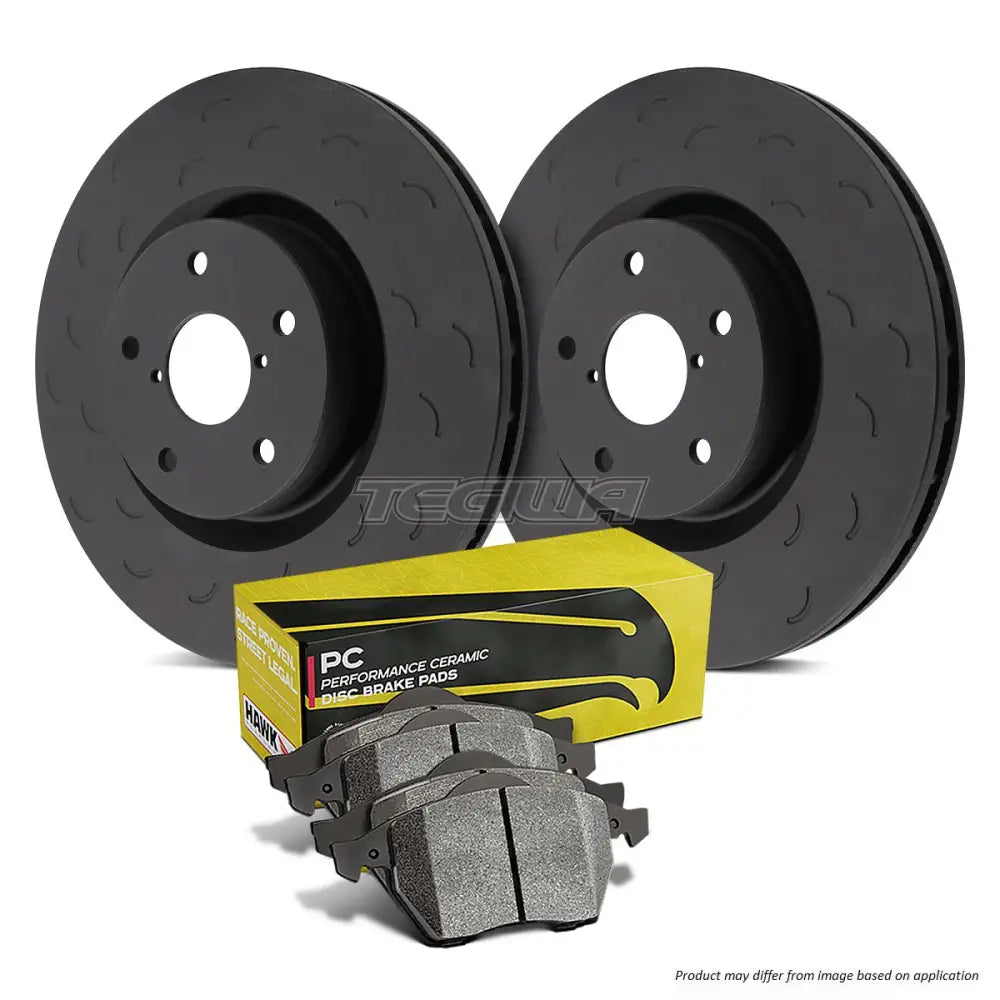 HAWK Performance Brake Kit - PC Pads With Talon Slotted Discs Front - HKS4335.302Z