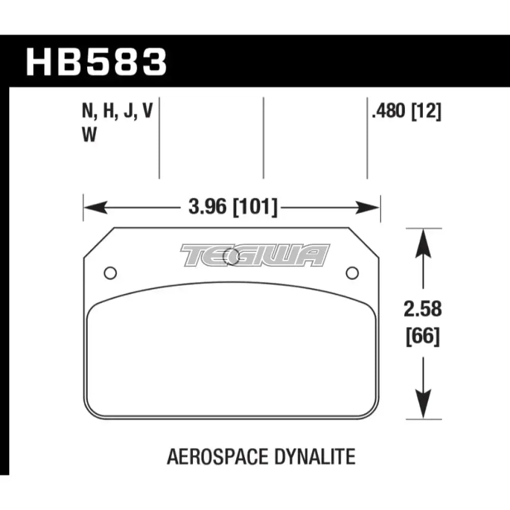 HAWK Performance DR-97 Motorsports Brake Pads Strange S-Series Caliper Caliper Brake Pads