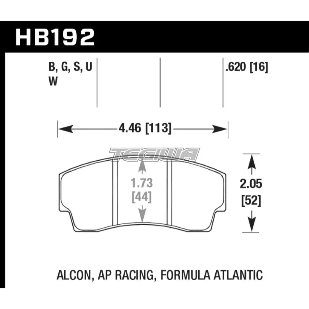 HAWK Performance DTC-60 Motorsports Brake Pads AP Racing CP4567 Caliper Brake Pads