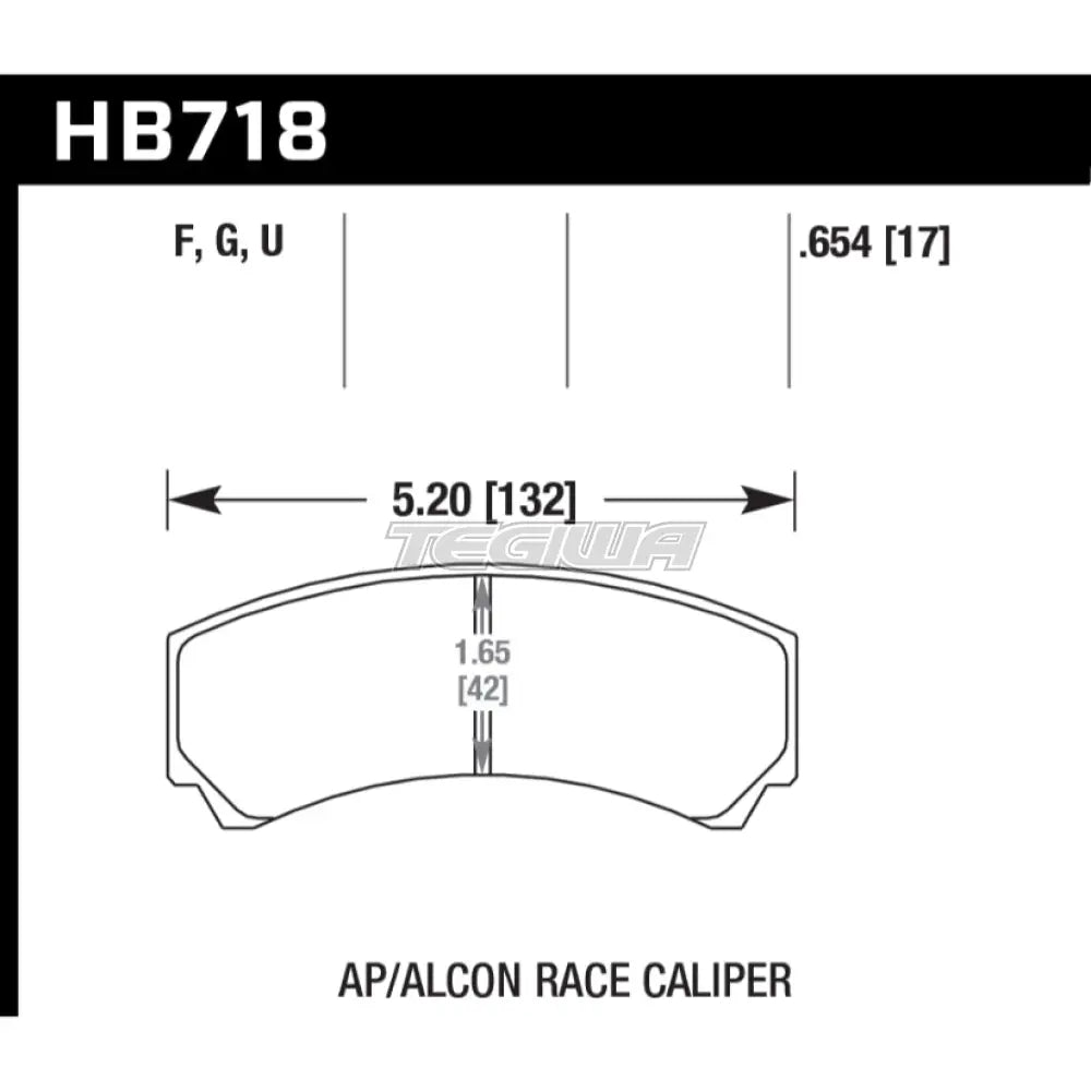 HAWK Performance DTC-60 Motorsports Brake Pads - HB718G.654