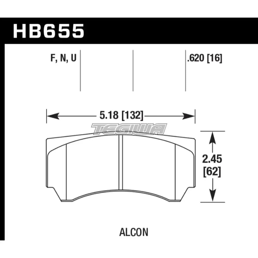HAWK Performance DTC-70 Motorsports Brake Pads Alcon Mono 4 Caliper Brake Pads