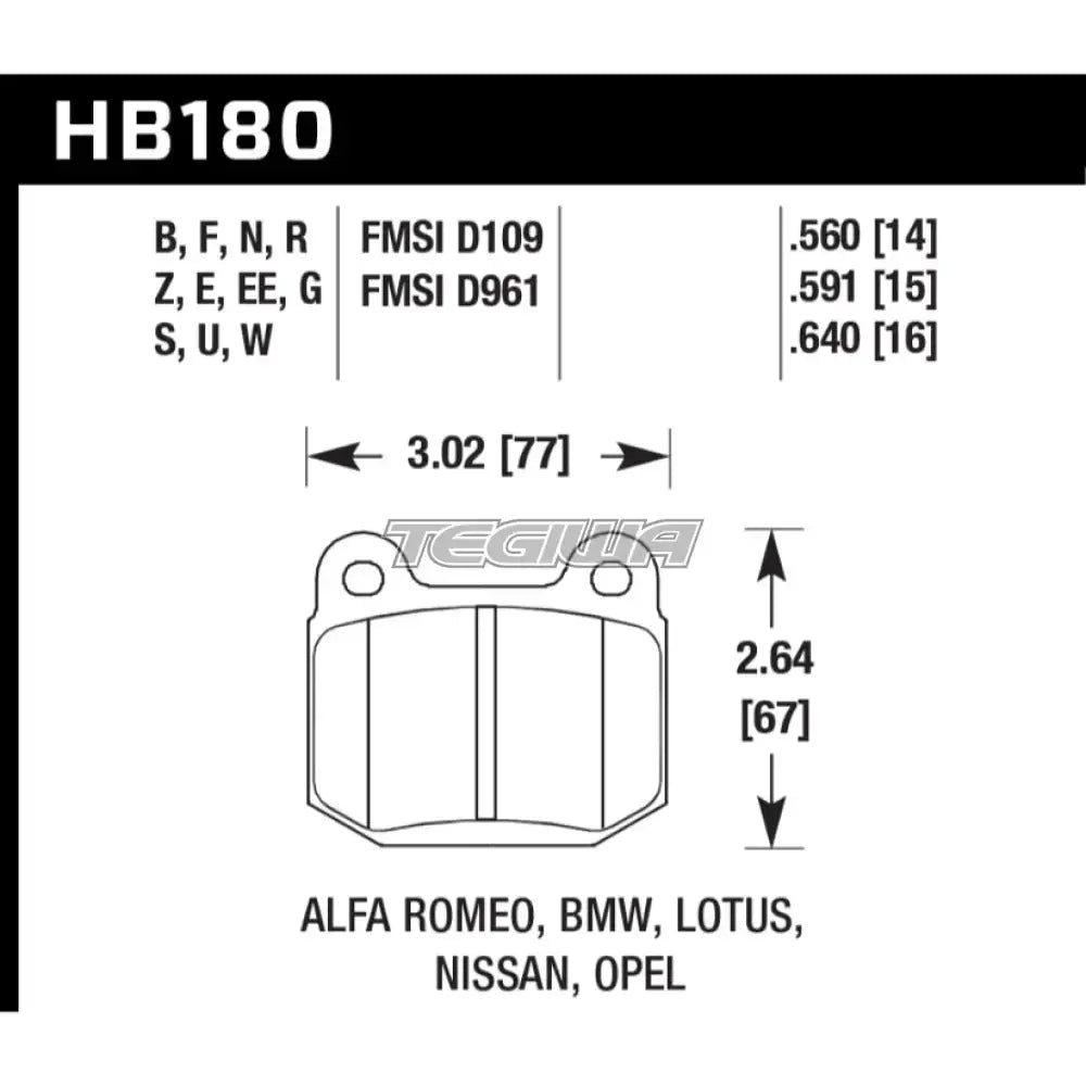 HAWK Performance DTC-70 Motorsports Brake Pads AP Racing CP5317 Caliper Brake Pads