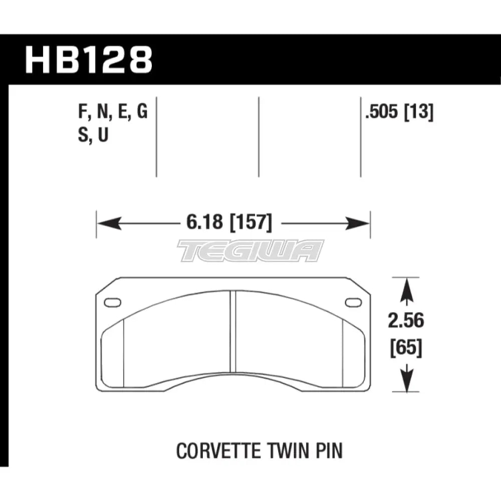 HAWK Performance DTC-70 Motorsports Brake Pads - HB128U.505