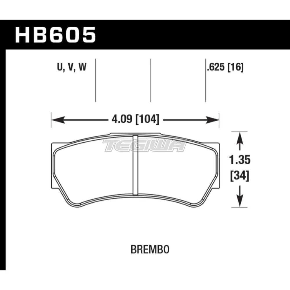 HAWK Performance DTC-70 Motorsports Brake Pads - HB605U.625