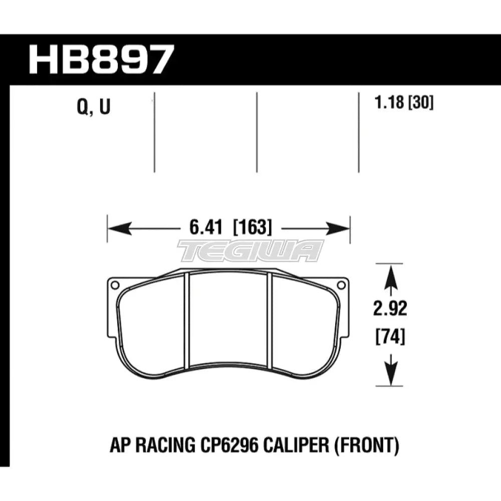 HAWK Performance DTC-70 Motorsports Brake Pads - HB897U1.18