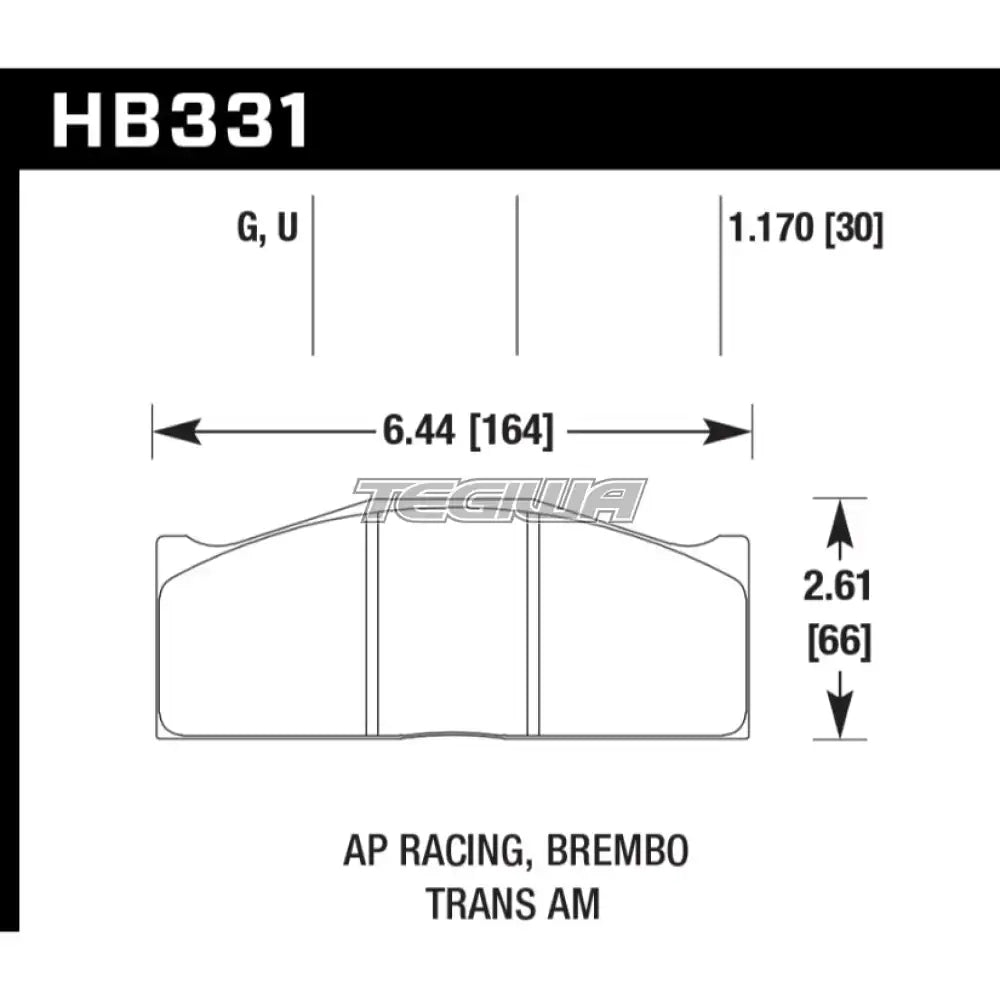 HAWK Performance DTC-80 Motorsports Brake Pads AP Racing (Essex) SC680 Caliper Brake Pads
