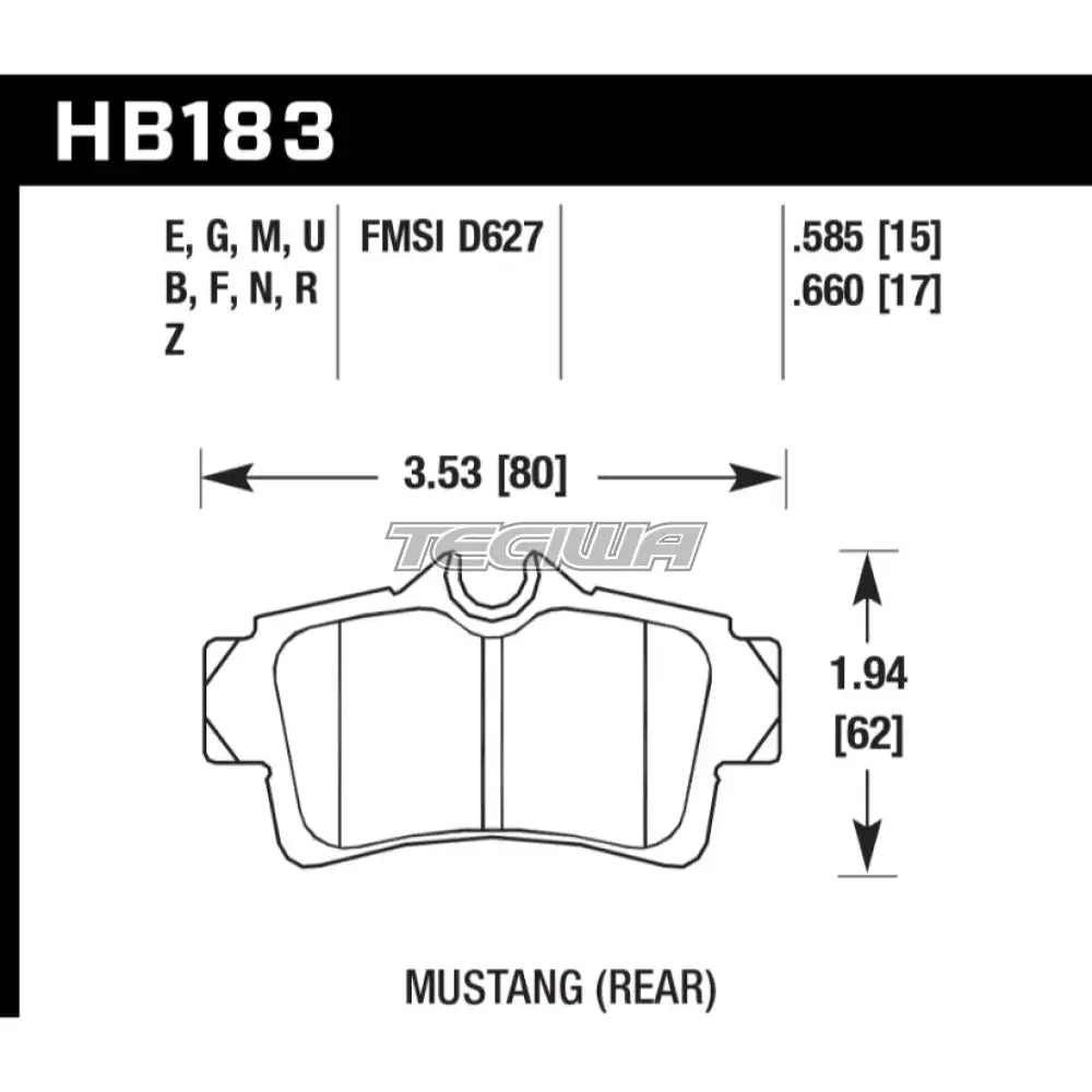 HAWK Performance ER-1 Motorsports Brake Pads Baer IronSport Caliper Brake Pads