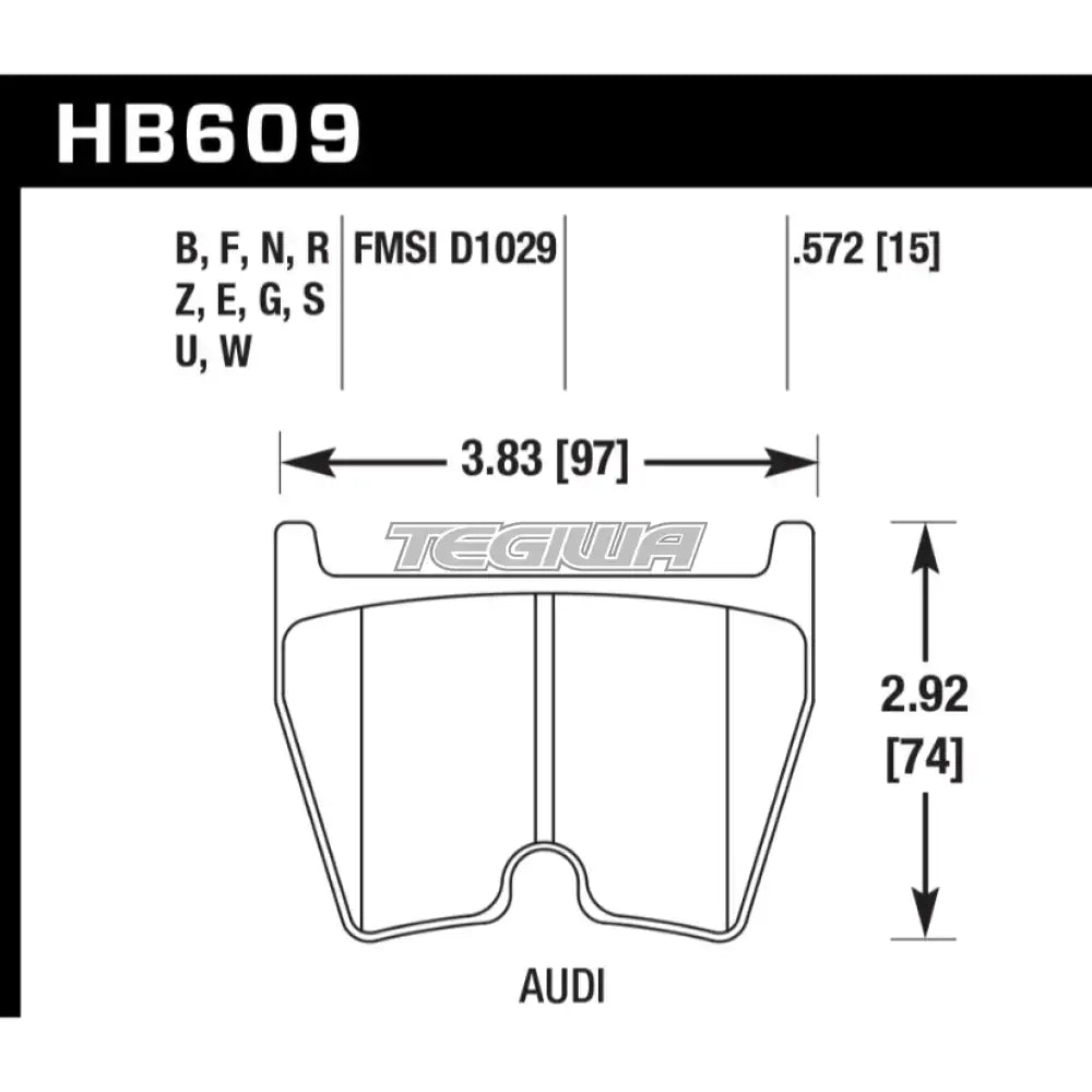 HAWK Performance ER-1 Motorsports Brake Pads Rotora FC8 Caliper Brake Pads
