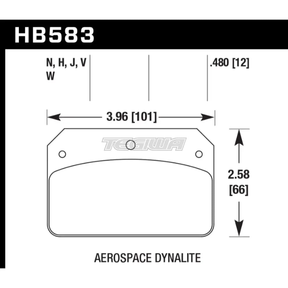 HAWK Performance HP Plus Road and Track Brake Pads - HB583N.480