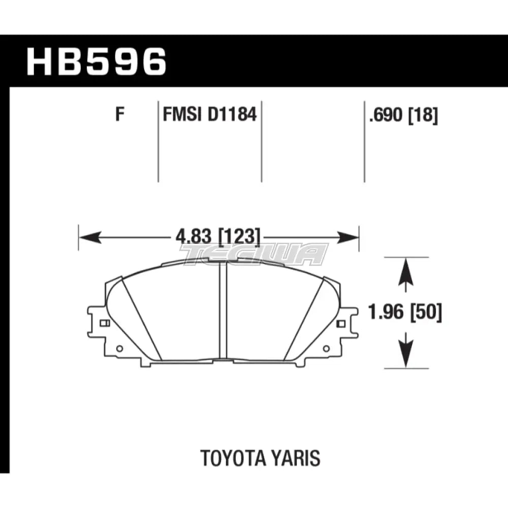 HAWK Performance HPS 5.0 High Performance Street Brake Pads Front - HB596B.690