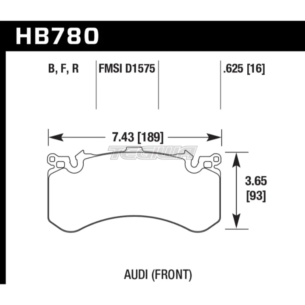 HAWK Performance HPS 5.0 High Performance Street Brake Pads Front - HB780B.625