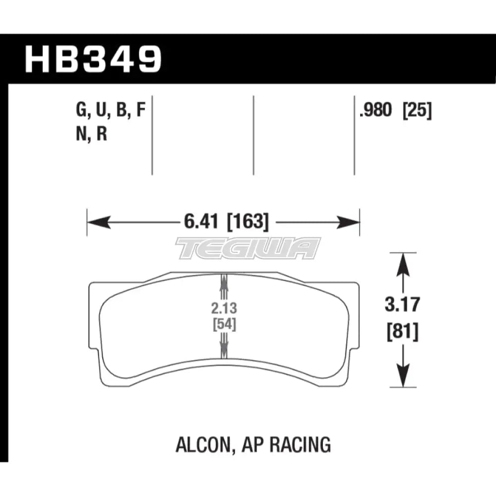 HAWK Performance HPS High Performance Street Brake Pads Front - HB349F.980