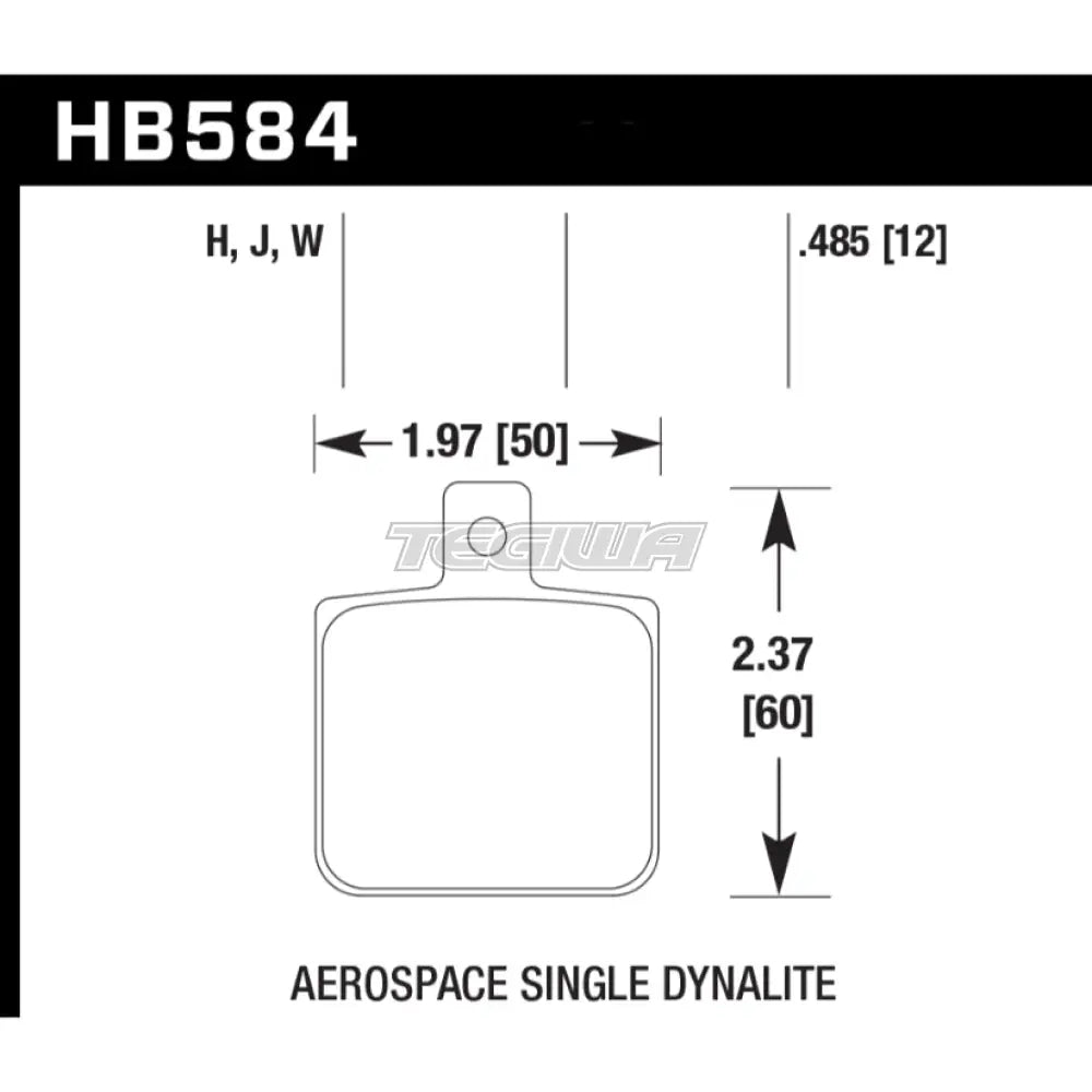 HAWK Performance HPS High Performance Street Brake Pads - HB584F.485