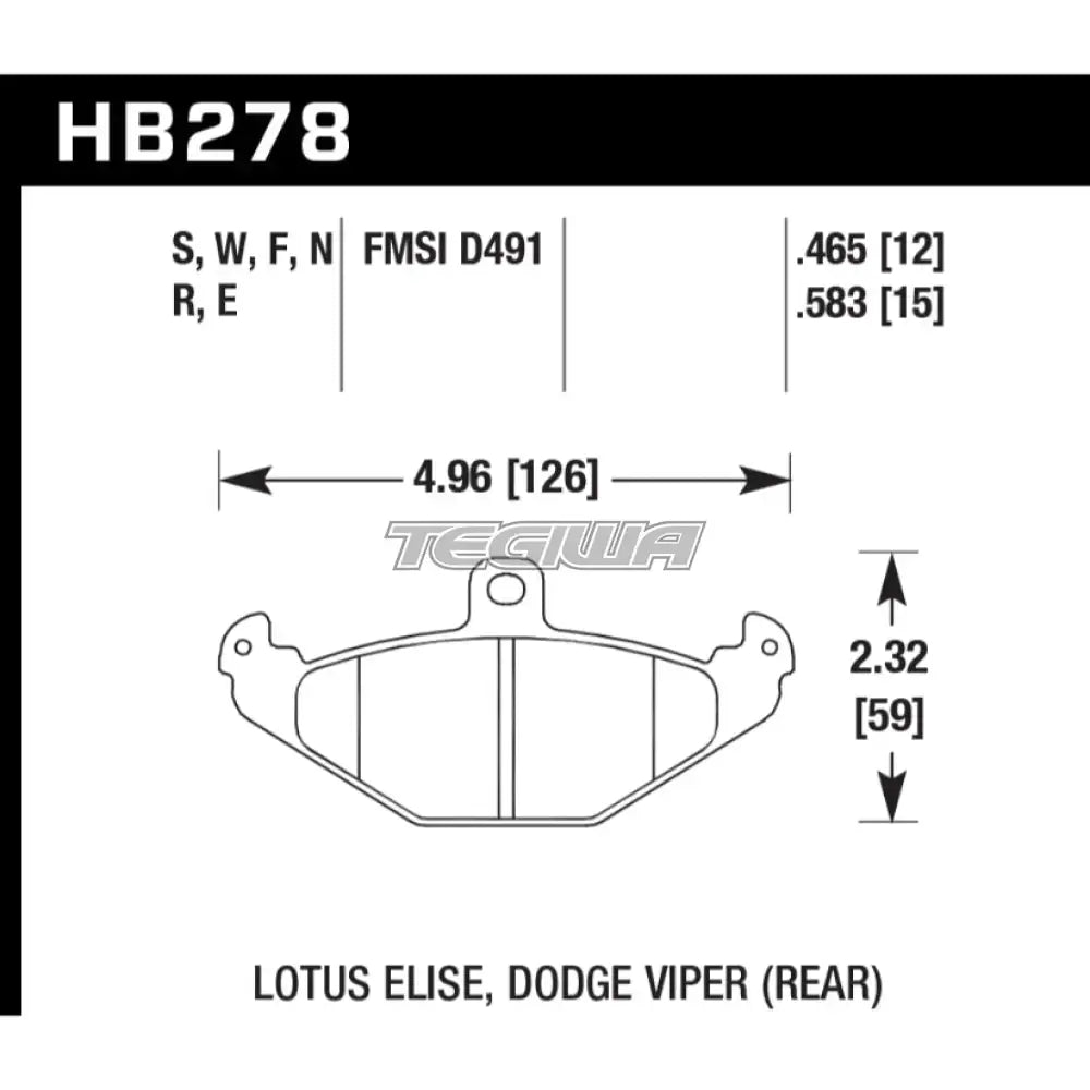 HAWK Performance HT-10 Motorsports Brake Pads Lotus Elise Caliper Brake Pads