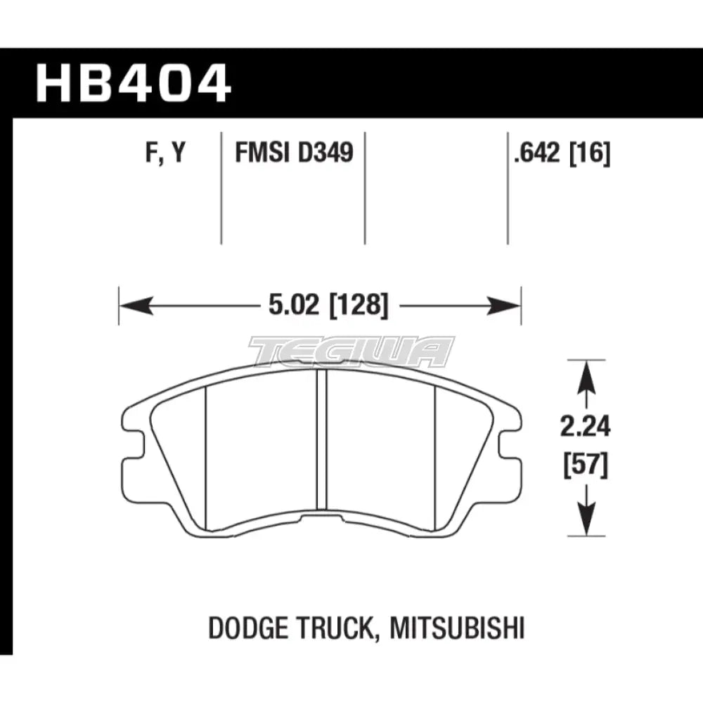 HAWK Performance LTS Light Truck and SUV Brake Pads Front - HB404Y.642