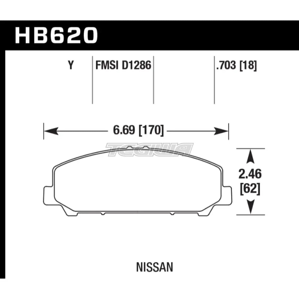 HAWK Performance LTS Light Truck and SUV Brake Pads Front - HB620Y.703