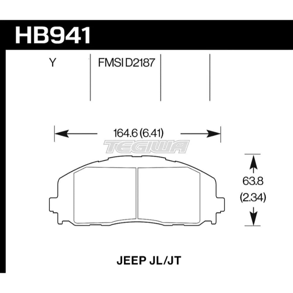 HAWK Performance LTS Light Truck and SUV Brake Pads Front - HB941Y.712