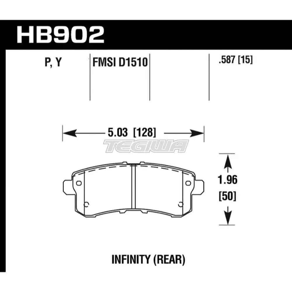 HAWK Performance LTS Light Truck and SUV Brake Pads Rear - HB902Y.587