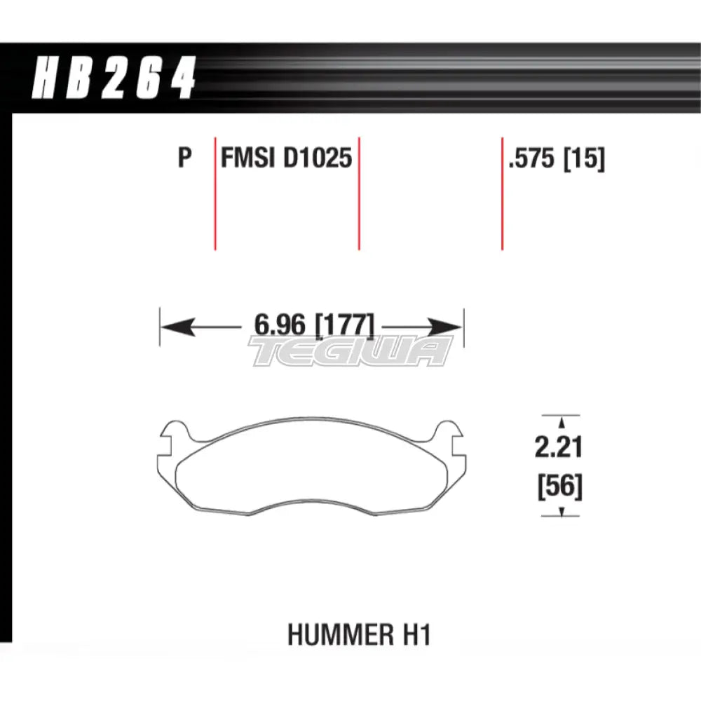 HAWK Performance SuperDuty Truck Brake Pads Front - HB264P.575