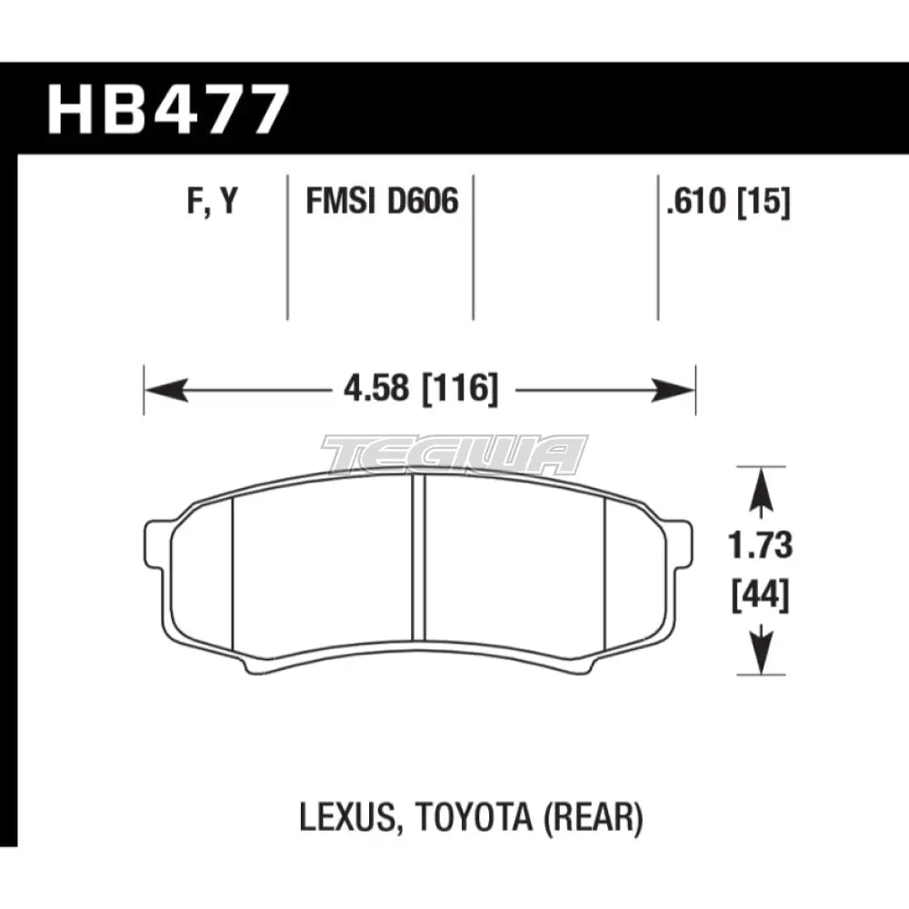 HAWK Performance SuperDuty Truck Brake Pads Rear - HB477P.610