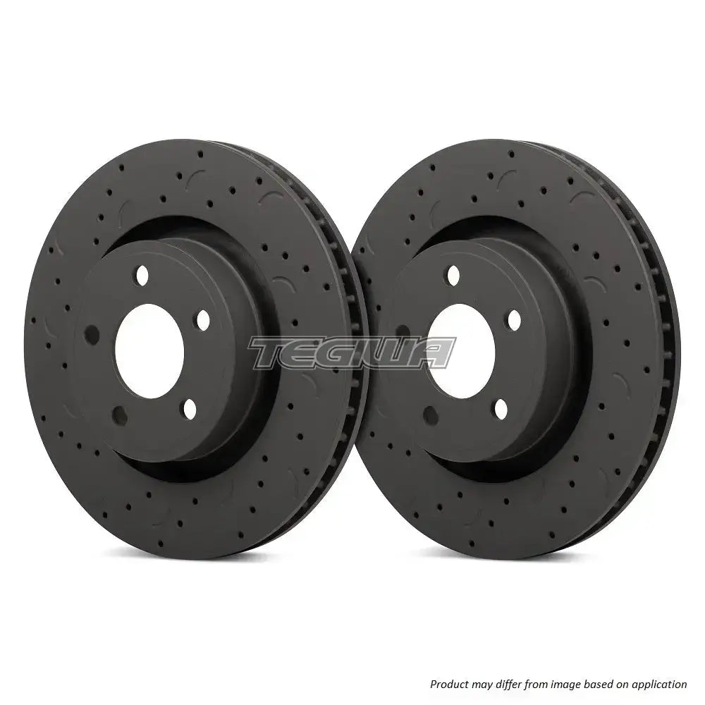 Hawk Performance Talon Slotted & Drilled Brake Discs Front Honda Accord Type-R Ch1 99-02