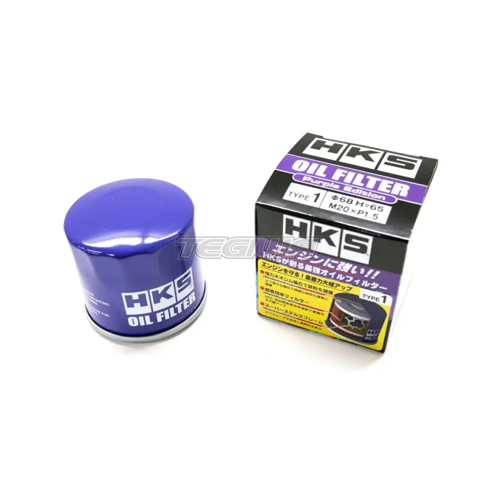 Hks Oil Filter Purple 68Mm X H65Mm (Unf 3/4 -16) Type 6 Filters