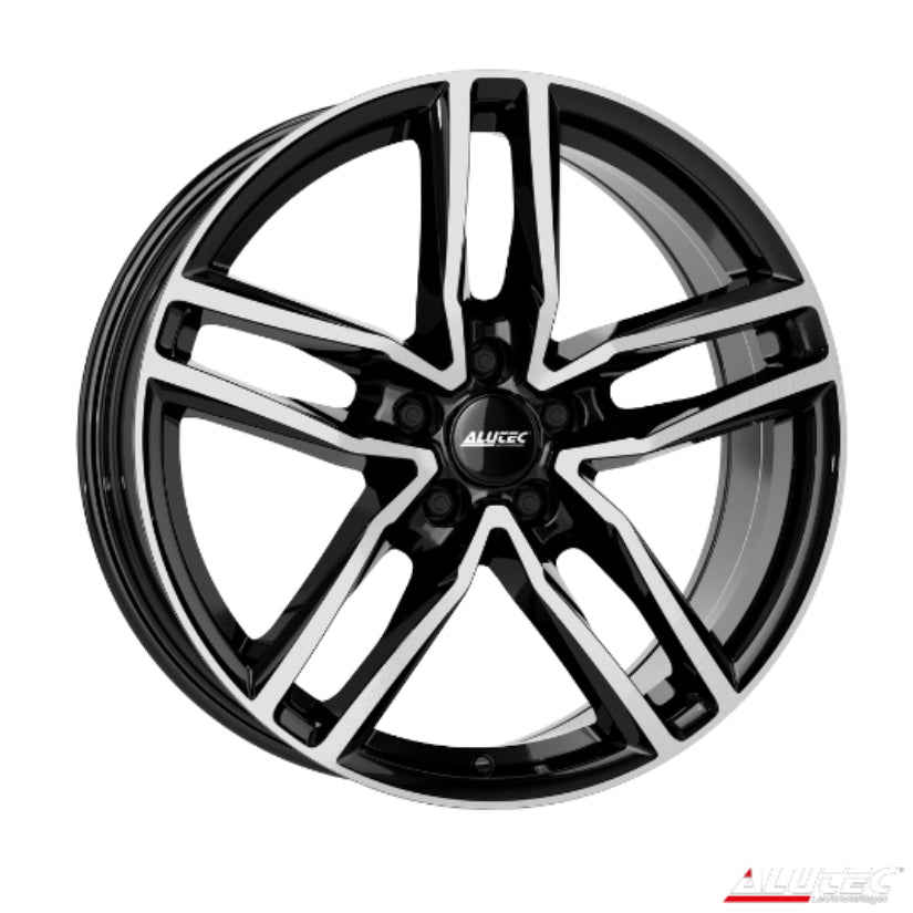 ALUTEC Ikenu Alloy Wheel 18x8 ET43 5x112 Diamond Black Polished 66.5mm CB