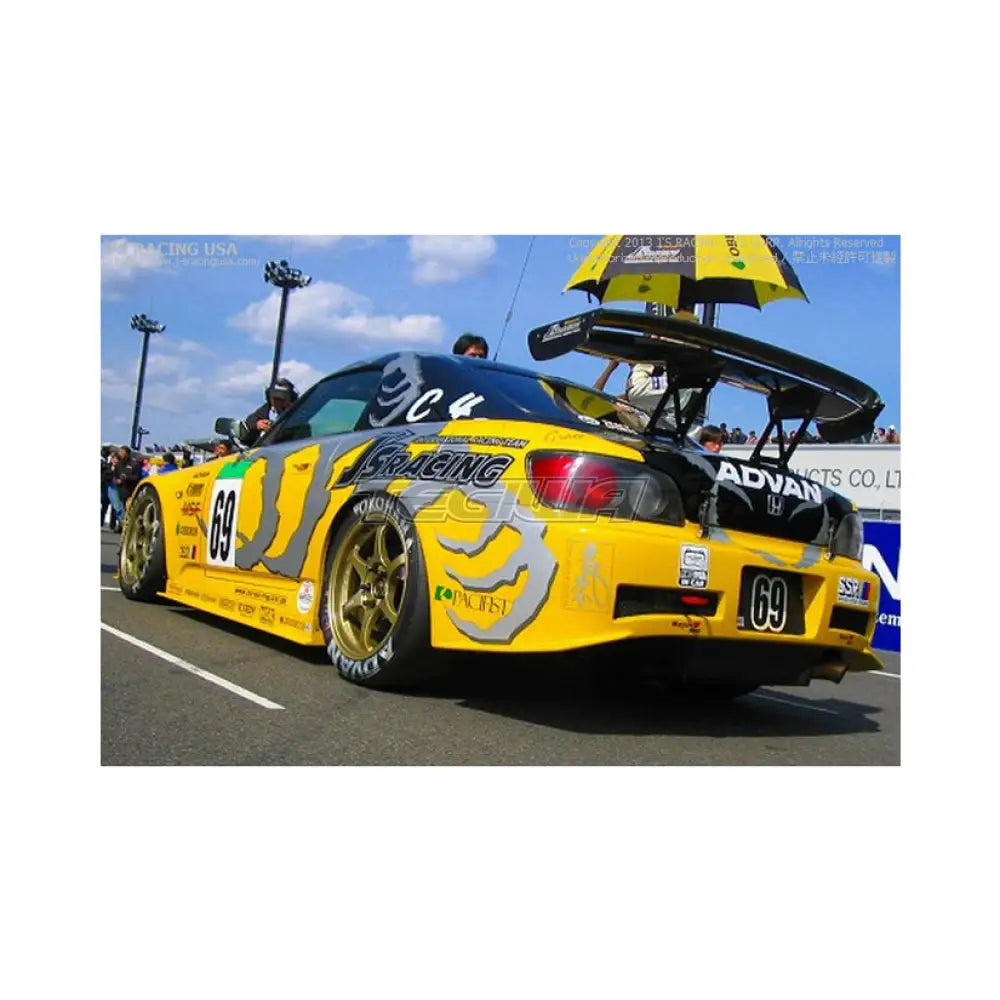 J's Racing 3D GT-WING S-Tai TYPE-2 Center Mounting WET Carbon Honda S2000