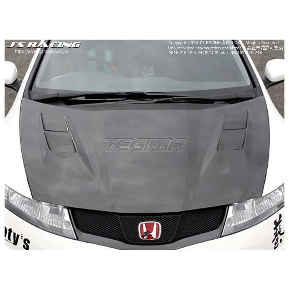 J's Racing Aero Bonnet Type-V Honda Civic FN2